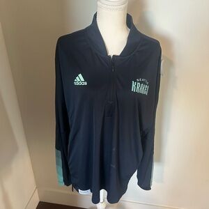 Adidas Black and Green Seattle Kraken Jacket